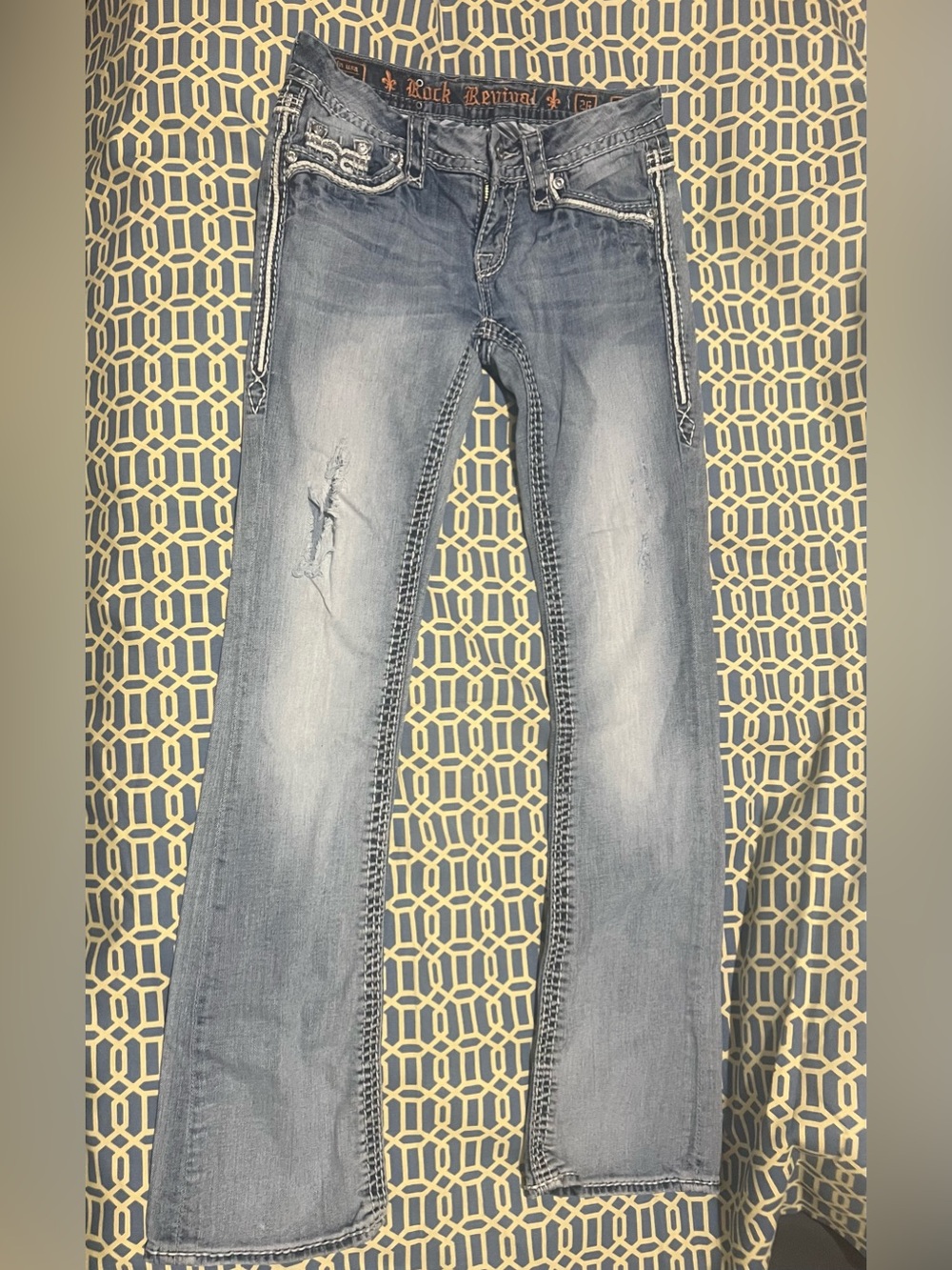 Rock Revival Women's Light Blue Boot Cut Jeans